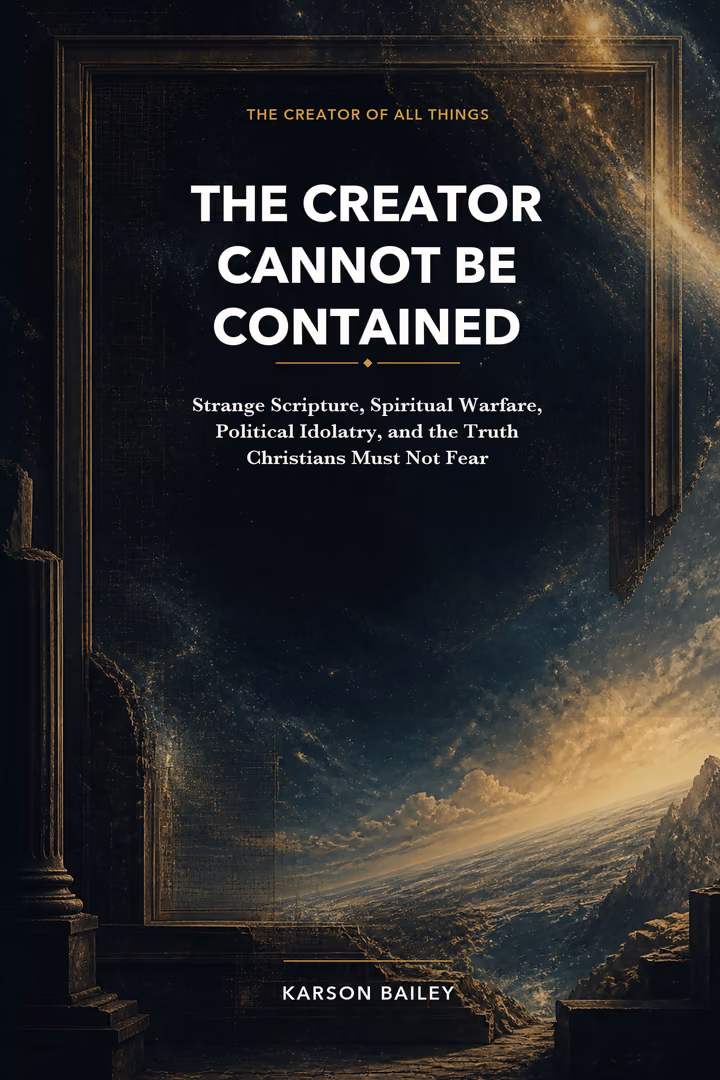 The Creator Cannot Be Contained book cover by Karson Bailey